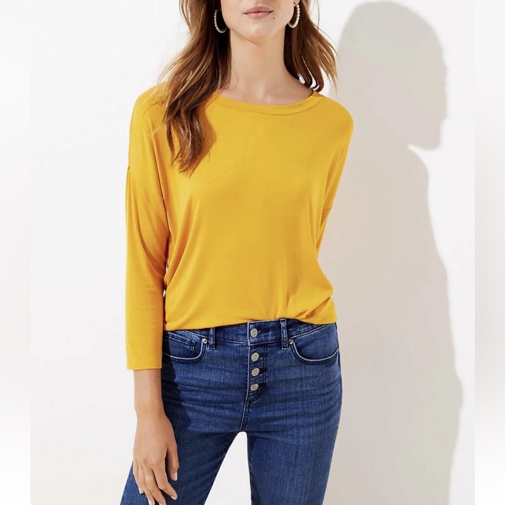 LOFT Golden Yellow Blouse